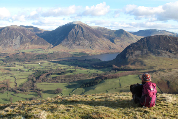 Whiteside & Grasmoor from Carling Knott (www.loweswatercam.co.uk)